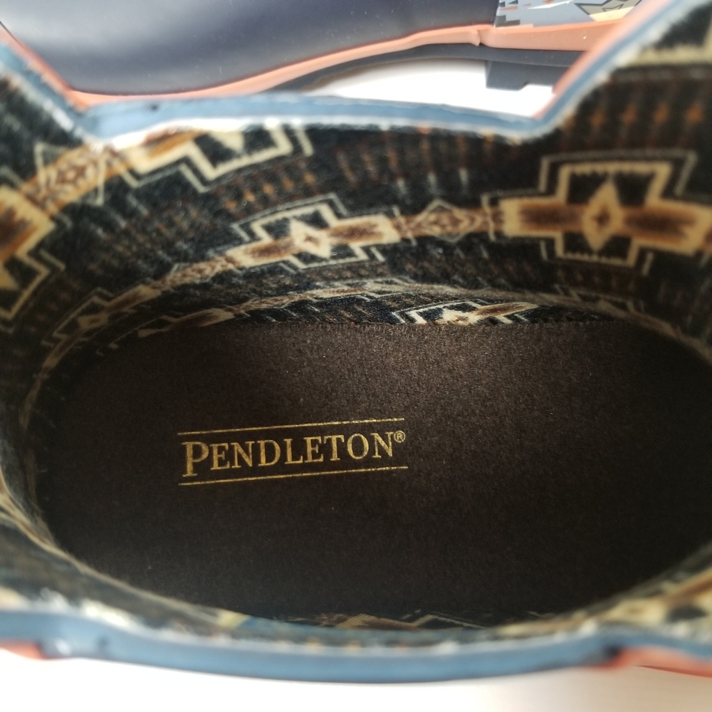 Pendleton Sierra Ridge Chelsea Rubber Rain Boots Waterproof Navy Size 8 NIB - Picture 7 of 11